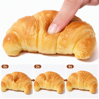 Jouet anti-stress en forme de croissant de pain et de beurre en PU, parfumé, à récupération lente, pour enfants de 5 à 14 ans, unisexe, filles