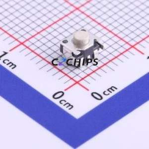 GT-TC108B-H034-L1 Tactile Switch SMD Switch Single Pole Single Throw Round Button 2.5N Horizontal Mount - Product Image 1