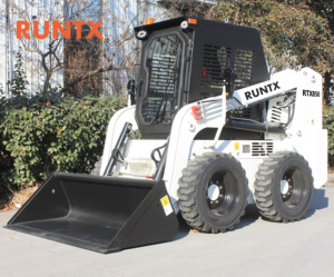 Chargeuse compacte sur pneus RUNTX 850 kg 45 kW, diesel, hydraulique, avec balai angulaire - Product Image 4