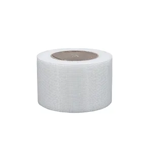 Tampa adesiva Emplastro Alcalino Resistente Binding Drywall Impermeável Não Combustível Fiberglass Sticky Mesh Tape Para Reparação De Parede