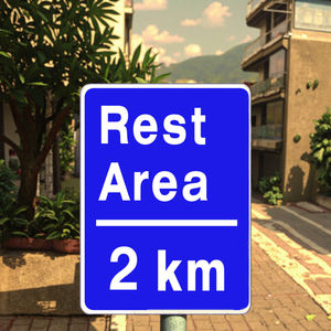 علامة تحذير المرور اتجاه الطريق لوحة الألومنيوم عاكس علامة سريعة شكل مخصص - Product Image 1