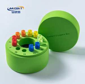 Contenedor de congelación de células AMNGENT For12 <span class=keywords><strong>X</strong></span> 1mL 2ml Cryo Tubes Suministros de laboratorio Caja de almacenamiento criobénica para viales criogénicos de 1ml/1,5 ml/2ml - Product Image 1