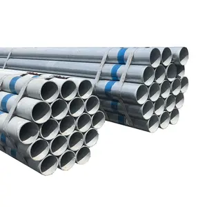 Bs1387 Light Threaded Galvanized Erw Steel Pipe With Sockets And Caps For Construction