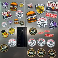 Aimants personnalisés avec logo photo, technique d'impression ronde pour réfrigérateur, décoration de la maison, bureau, cuisine, casier
