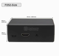 Boîtier en alliage d'aluminium ZYSY P252 pour dissipation thermique, compatible Raspberry Pi 3B/3B+, boîtier métallique pour carte de commande