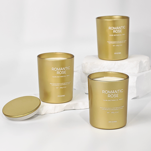 Velas aromáticas de soja natural pura de alta calidad, estilo lujo dorado, con tapa metálica y logotipo personalizado para decoración del hogar. - Product Image 4