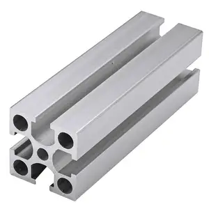Profilé de cadre en alliage d'aluminium extrudé à fente en T anodisé OYU-6-3030G profilé industriel en aluminium extrudé