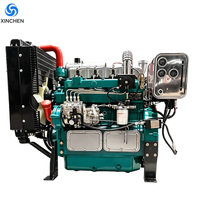 Moteur diesel 4 cylindres 4 temps ZH4102ZD pour groupe électrogène diesel 50 kVA, 1500 tr/min et 1800 tr/min en option, composants moteur et roulements