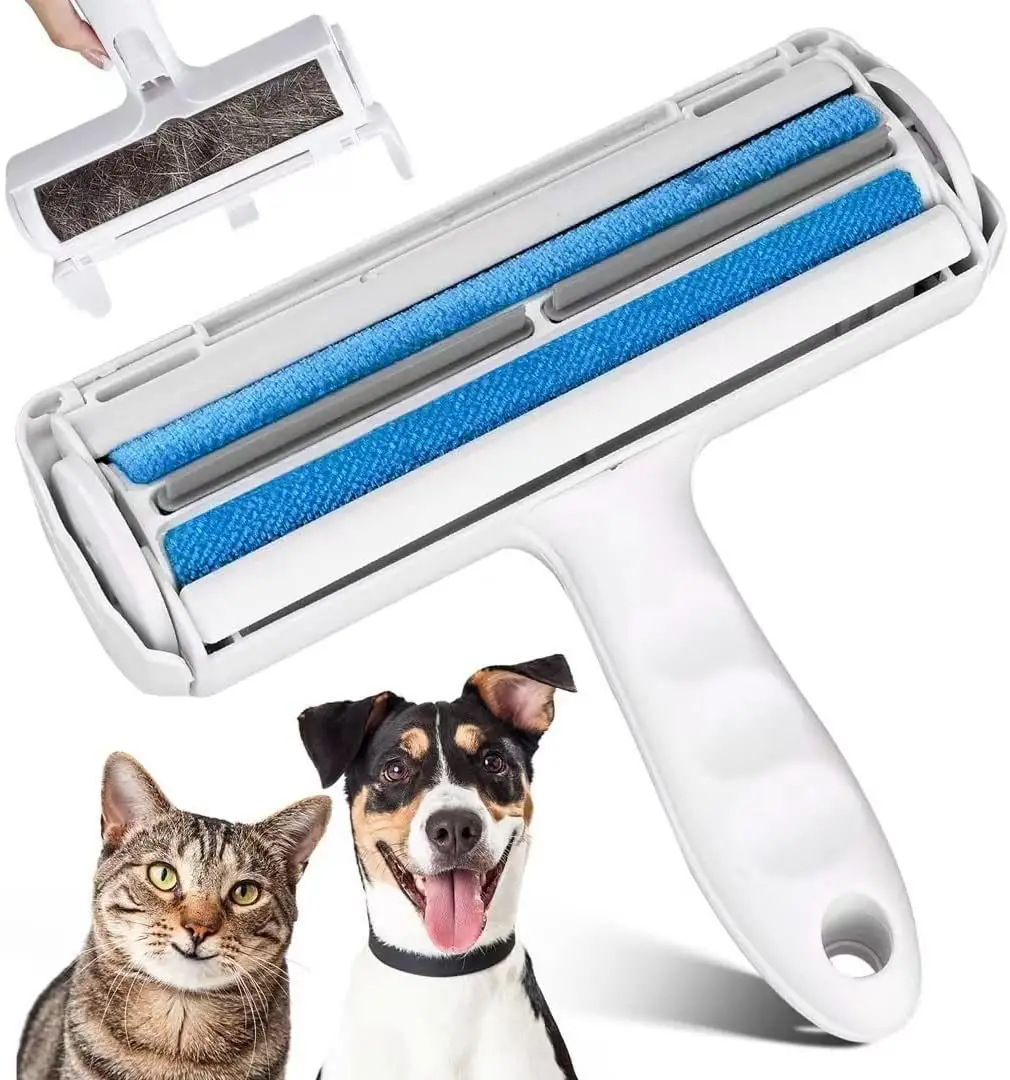 Rolo de escova para remoção de pelos de cachorro, venda quente, rolo, removedor de pelos reutilizável, para gatos e cachorros
