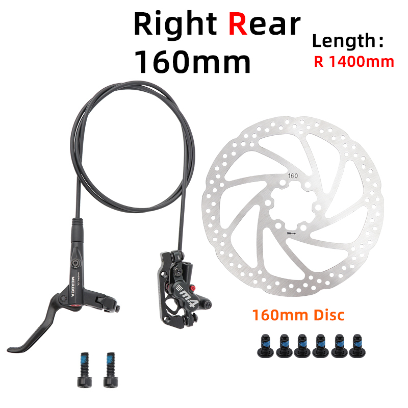 Black Right Rear with  160mm disc