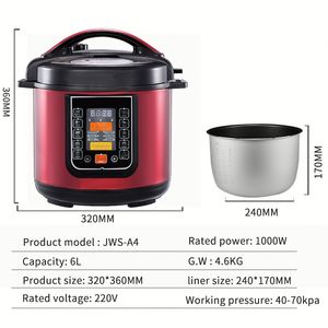 Cuisinières électriques à pression 2022, nouvelle conception des fabricants, vente chaude, cuisinières électriques à pression en aluminium - Product Image 5