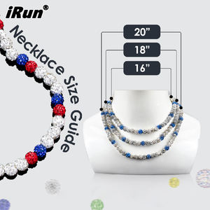 Collar de Béisbol Personalizado IRun con Brillantina y Cuentas de Estrás, Joyería Deportiva Inspirada en Atletas - Product Image 3