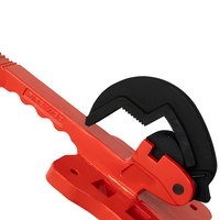 Étau à tuyaux robuste de 5 pouces, pince à tuyaux portable rouge, outil d'atelier industriel APV05