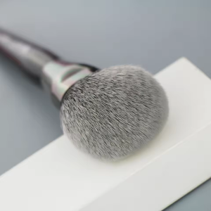 베일 프라이빗 로고 맞춤형 싱글 라지 파우더 블러쉬 메이크업 브러쉬 블랙 프로페셔널 럭셔리 비건 우드 핸들 - Product Image 3