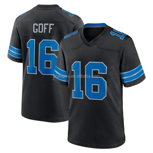 Jersey Sepak Bola Amerika Detroit Lions Bordir Grosir Warna Biru Dongker # 0 Jahmyr Gibbs # Seragam Sepak Bola 14 St. Brown 97 Aidan Hutchinson - Product Image 5