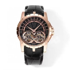 High-quality Large-sized Rose Gold Double Tourbillon <b>Automatic</b> Winding Sapphire Crystal Men's <b>Automatic</b> Mechanical Watch - Product Image 3