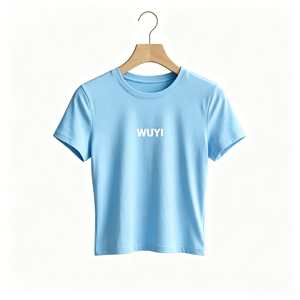 Women's Y2K Baby Tee Slim Fit Cropped T-Shirt Aesthetic Cotton Short Sleeve Summer Top for Gen Z Fashion Streetwear - Product Image 1