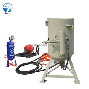 Boat sand blasting equipment with air filter sandblast helmet open type manual and portable sandblaster