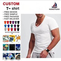 T-shirts pour hommes à col en V, manches courtes, couleur unie, coupe ajustée, basiques, multicolores, décontractés, respirants, pour l'entraînement