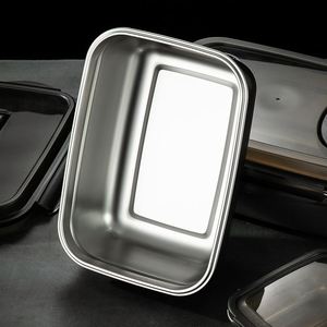 304 Stainless Steel Thickened Sealed <b>Large</b> Capacity Freezing Portable Lunch Preservation Refrigerator Storage <b>Box</b> - Product Image 4