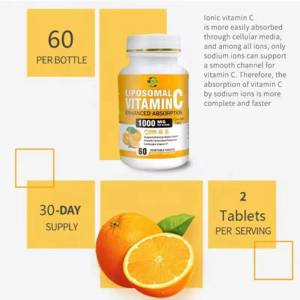 Oem כתום ויטמין c תוספת טבליות תזונה כדי לשפר את הכושר הגופני - Product Image 3