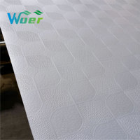 Plafond en film PVC gaufré coloré, design tendance, 100g/90g, bleu ciel