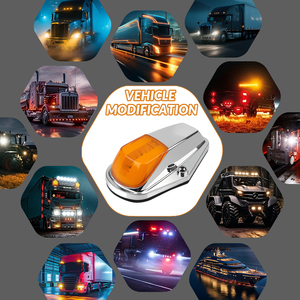 Nouvelles lumières de toit de camion 12V-24V, 5 couleurs, lumières de signalisation LED pour toit de cabine de camion - Product Image 5