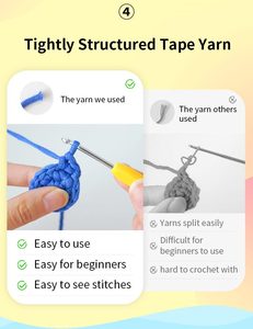 Kit de <span class=keywords><strong>crochet</strong></span> pour débutants, pingouin animal, très vendu, avec fil <span class=keywords><strong>facile</strong></span> à utiliser, kit de <span class=keywords><strong>crochet</strong></span> DIY pour débutants - Product Image 6