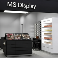 Étagère d'affichage lumineuse LED sur mesure pour les boutiques de parfums, les salons de cosmétiques, les présentoirs de maquillage, les vitrines de beauté, les centres commerciaux