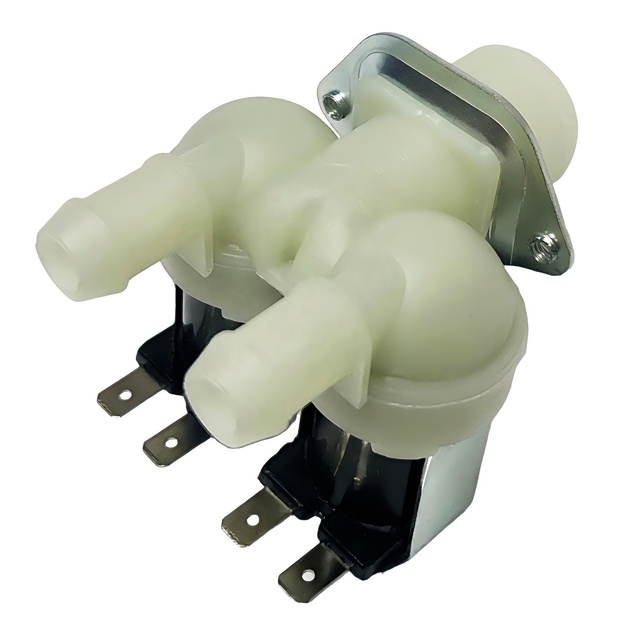 Solenoid Valve One Inlet Two Outlet (G3/4''*15MM) for Washing Machine/Dishwasher/Drinking Machine/Ice Maker(G3/4''*15mm)