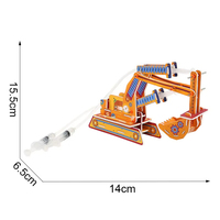 Kit de Construcción de Excavadora Hidráulica EPT, Juguete Educativo STEM, Modelo de Camión de Construcción, Regalo para Niños de 6 Años en Adelante