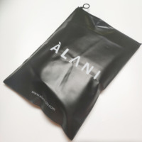 Bolsa de Plástico con Cierre Zip, Personalizada, Impresa con Serigrafía OEM, Biodegradable, Compostable, de Almidón de Maíz PE, Esmerilada, para Ropa