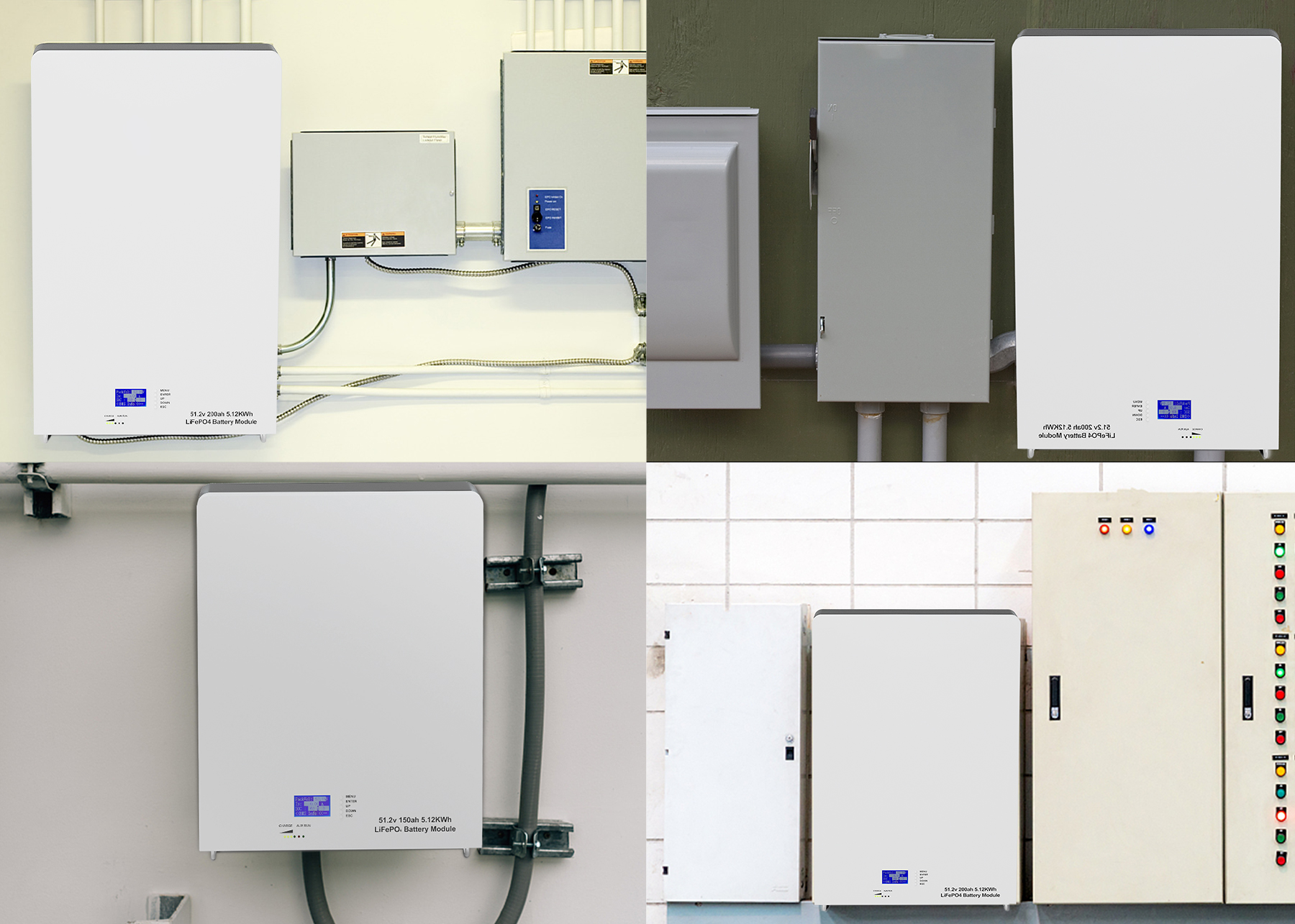 Het SUNICA Gepatenteerde van de de batterijmuur van de Technologieënmacht van het het Net48v LiFePO4 Lithium Hybride Zonnestelsel van het de Batterij10kwh Huis ionen