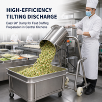 Commerciële industriële automatische voedselhakselaar, groente- en fruitpers, mixer, blender, 220V, voor restaurantgebruik