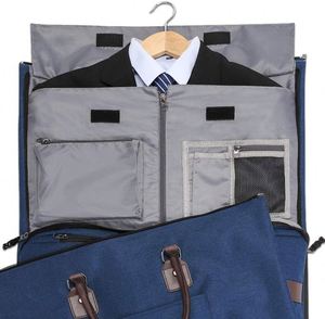 Échantillon gratuit : Housse de costume pliable en polyester de qualité supérieure avec logo personnalisé pour le rangement des vêtements, housse anti-poussière de voyage - Product Image 4