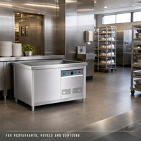 Lave-vaisselle à ultrasons commercial en acier inoxydable pour restaurant, hôtel, cuisine
