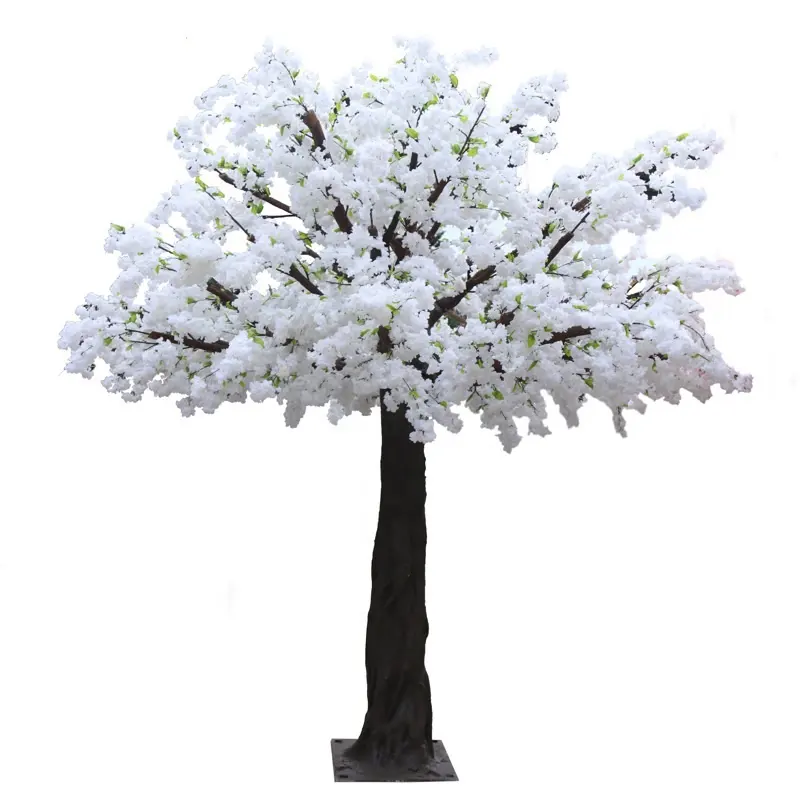 ต้นเชอรี่บานปลอม,ต้นไม้ตกแต่งโต๊ะดอกไม้ปลอมสำหรับใช้กลางแจ้งในงานแต่งงาน