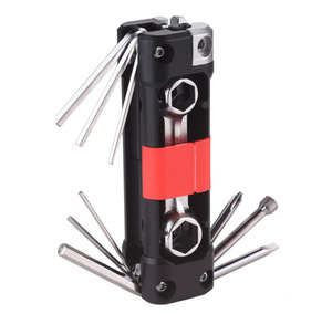 Kit d'outils de réparation multifonction en gros pour VTT avec tournevis, clés hexagonales et outils pour pneus - Product Image 1