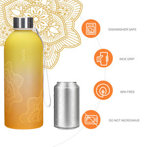 Botella de agua de plástico sin BPA con logotipo personalizado para deportes al aire libre Flujo de agua potable directo y uso en viajes - Product Image 2