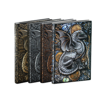 Carnet de notes de voyage A5 personnalisé en cuir de haute qualité, sublimation, motif Dragon