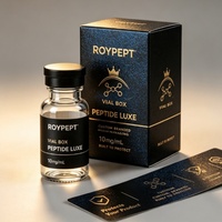 Étiquette autocollante personnalisée pour flacon de peptide de 5 ml, boîte de rangement de luxe personnalisée pour flacon d'ampoule de soin de la peau