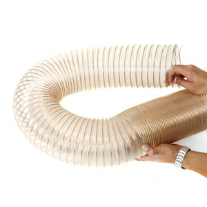 PU Material Telescopic <strong>Hose</strong> Steel Wire Duct Industrial Vacuum CNC Router <strong>Flexibility</strong> Cold High Temperature Resistance Air Duct - Product Image 6