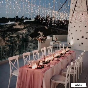 Ghế ăn nhựa xếp chồng được bán buôn, kiểu dáng Pháp, dùng trong nhà và ngoài trời, lưng chữ thập, chất liệu nhựa resin, dành cho sự kiện, khách sạn - Product Image 5