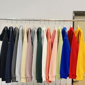 เสื้อฮู้ดสีขาวล้วน สวมใส่สบายๆ สำหรับครอบครัว ผู้หญิง ผู้ชาย ผู้ใหญ่ มี 15 สีให้เลือก ผลิตจากผ้าฝ้าย 100% รับสั่งทำ - Product Image 2