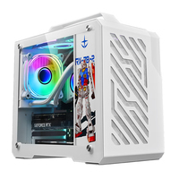 Lovingcool Portable Desktop Computer With M-ATX/ITX Case RGB Full Tower Cabinet for Mini Pc Case Tempered Glass Transparent Case
