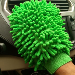 Gants de lavage de voiture, gants de nettoyage double face en corail Schneier, gants de nettoyage <span class=keywords><strong>pour</strong></span> voitures et ménages - Product Image 6