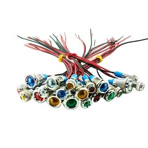 Kim loại IP65 không thấm nước Nút chỉ số ánh sáng với màu xanh LED 6/8/10/12 mét lỗ kích thước vít thiết bị đầu cuối kết nối - Product Image 5