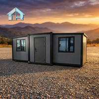 Maison conteneur pliable de 10 pieds à toit en pente, préfabriquée, mobile, pour bureau temporaire ou cour