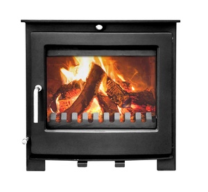 Poêle à bois multi-combustibles fabriqué par des fabricants chinois, noir mat, résistant aux hautes températures, pour intérieur - Product Image 1