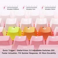 Clavier de jeu magnétique Mchose Ace 68 Air 65% à effet Hall, actionnement réglable, déclenchement rapide, RGB 8000Hz, filaire, Hot-Swap